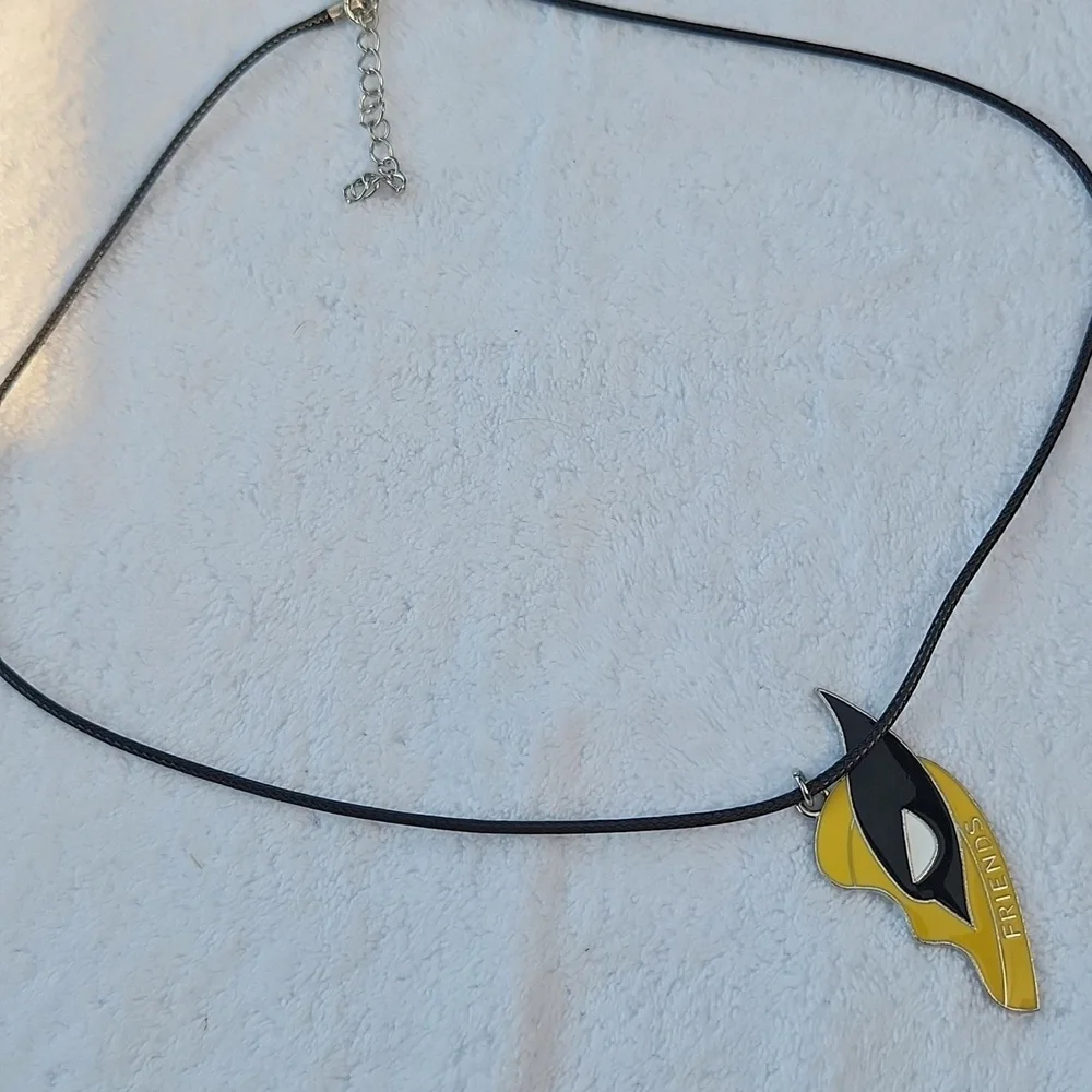 Spiderman and Woverine Best Friends Heart Pendant Necklace